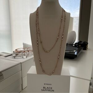 Henri Bendel Rose Gold Crystal Chain
